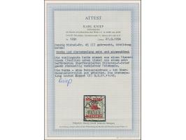 1920, Germania mit Netzunterdruck in lebhaftlilagrau: 5 Mark ohne Netzunterdruck, sauber zeitgerecht gestempelt, tadellos, ei