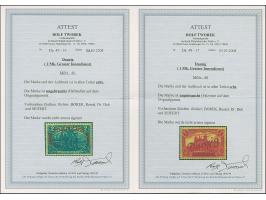 1920, Großer Innendienst 60 Pfennig - 2 Mark., je farbfrisch und gut gezähnt, sauber ungebraucht, tadellos, u.a. sign. Dub so