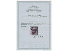 1923, 5000 auf 50 Mark, rußiger Aufdruck, farbfrisch und gut gezähnt, sauber zeitgerecht gestempelt “KALTHOF 1.10.23”, tadell