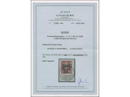 1923, 5000 auf 50 Mark, glänzender Aufdruck, farbfrisch und gut gezähnt, sauber mit zeitgerechtem Stempel “DANZIG-LANGFUHR 11