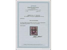 1923, 50000 auf 500 Mark, glänzender Aufdruck, farbfrisch und gut gezähnt, sauber zeitgerecht gestempelt, tadellos, Fotoattes