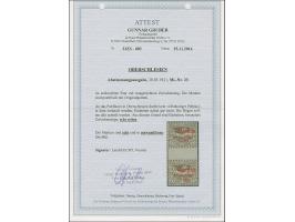 1921, Plebiscite 25 Pfennig lebhaftbraun, waagerechtes Zwischenstegpaar, postfrisch, tadellos, sehr selten, u.a. sign. Landré