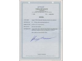 1920, Germania 75 Pfennig auf schwarzgrün/grünschwarz, waagerechtes Paar, dabei die linke Marke mit größtenteils fehlendem Au