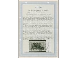 1921, Flugpost 60 pfennig auf 40 Centimes, mit Aufdruckfehler “weiter Abstand zwischen 6-0 im Wertüberdruck", farbfrisch, aus