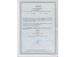 1866/67, 10 Grote schwarz, bis auf kleine Zahnfehler gut gezähnt und frisch, mit sauber aufgesetztem Ra2 "BREMEN 28 9" auf Br