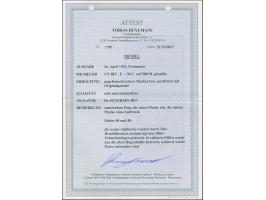 1923, Neue Währungsbezeichnung 30 Centu auf 500 Mark, senkrechtes Paar, Felder 48 und 58, die obere in Aufdrucktype AIV, die 