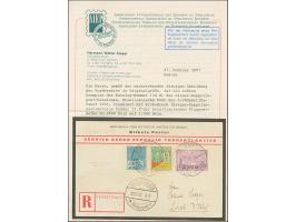 1931, 3. Südamerikafahrt, brasilianische Post, R-Karte von "PERNAMBUCO 22.X.31" mit u.a. Probedruck "2.500 auf 3000 Reis" der