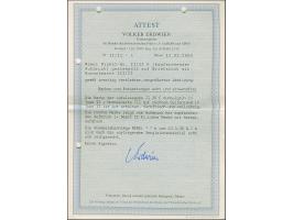 1939, Elchschaufel 30 Centu, kopfstehender Aufdruck in Type II, zusammen mit 35 Centu Normalaufdruck mit Stempel “MEMEL 23.3.