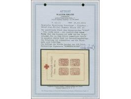 1942, Stadtkindergärten-Block (118x159mm) mit zusätzlichem Rotem Kreuz ohne Fabrikwasserzeichen, postfrisch, mit dem üblichen