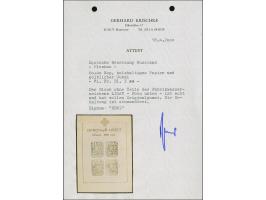 1942, Stadtkindergärten-Block mit rotem Kreuz, ohne Fabrikwasserzeichen, postfrisch, tadellos, sign. Ebel und Fotoattest Kris