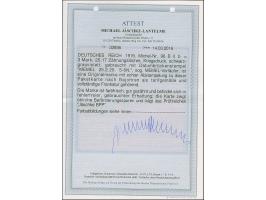 1920, Germania 3 Mark schwarzgrauviolett, farbfrisch und gut gezähnt sauber mit Stempel “MEMEL 25.20” auf portogerechter Pake