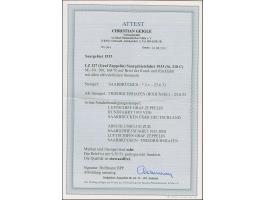 1933, Explosionsunglück Neunkirchen 60 C. – 5 Fr. kpl. mit Zufrankatur auf Zeppelinbrief zur Saargebietsfahrt (Sieger 218 C) 