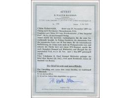 1898, Coiling Dragon 10 c. green, neatly tied by bilingual cds “PEKING 23 NOV 99” with additional Japanese 10 s. brown with “