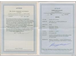 1923, 24-Werte 25 Centu auf 1000 Mark grünlichblau mit Zufrankatur auf portogerechtem R-Brief nach Meuselwitz, 25C. mit zwei 