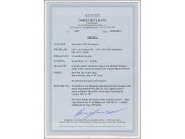 1923, 24-Werte 15 Centu auf 10 Mark braun, senkrechtes Paar in der Typenkombination V/Ie von den Feldern 48 bzw 48, zusammen 