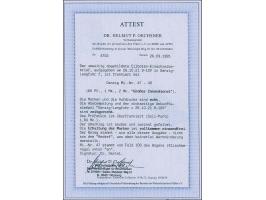 1920, Großer Innendienst 60 Pfennig - 2 Mark, je farbfrisch und sauber mit Stempel “DANZIG LANGFUHR f 26.10.21” auf überfrank