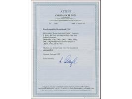 1960, Lumogen 5-40 Pfg., kpl. einheitlich in waagerechten Seitenrandpaaren, sauber mit Sonderstempel “BERLIN 62 28.10.1962”, 