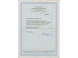 Lumogen, 5-40 Pfg., kpl. in 4er-Blocks, je sauber zentrisch gestempelt “MÖNCHENGLADBACH 13.7.61”, ungefaltet, tadellos, Fotoa