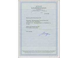 1959, Heuss Medallion 7-70 Pfg., kpl. in 4er-Blocks, 40 Pfg. mit Unterrand bzw. die übrigen mit Oberrand, sauber gestempelt “