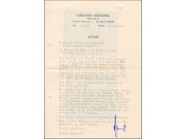 1941, 10 und 20 Kopeken mit gemeinsamem handschriftlichem Aufdruck “Eesti Post” in roter Tinte, sauber mit auf- und nebengese