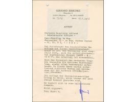 Ganzsachenumschlag Arbeiter 30 K. mit rotem Handstempelaufdruck "OTEPÄÄ 10. juul. 1941", nebengeklebt, Landespost 15-30 Kopek