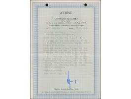 30 Kopeken, Zeichnung des Bogenschemas mit insgesamt 20 Feldern unter Verwendung der Druckplatte aus der 3. Druckperiode. Obe