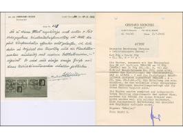 1944, Luboml 6-60 Pfennig mit Dienstsiegelentwertung zusammen mit Ostland Hitler 12 und 30 Pfennig mit Stempel “BREST-LITWOSK