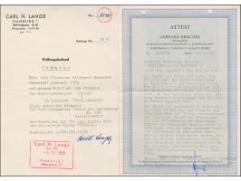 LOKALAUSGABE GOROCHOW: 1944, Freimarke 12+28 Pfennig gezähnt, sauber mit Dienstsiegel "Der Gebietskommissar in Gorochow" auf 