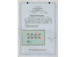 1944, 5 Centesimi - 2 Lire, sauber mit Stempel “LUBIANA -4.4.44” auf Blanko-Umschlag, tadellos, Fotoattest Kleymann BPP (2012