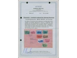 1943, Verwaltungsausschuss 25 Centesimi - 5 Lire, sauber mit Stempel “BERAN 18.XI.43” auf nach Cetinje adressiertem Umschlag 