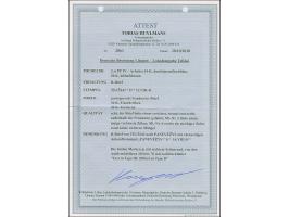 1941, 10 und 50 Kopeken, einheitlich mit rechtem Seitenrand und Aufdruckfehler “Text in Type III, Ziffern in Type II", sauber