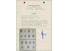 1941, König Peter II. 0,25 -30 Dinar, sauber mit Stempel “BEOGRAD 28.VI.41” auf zwei unbeschrifteten Umschlägen, 0,25 Dinar f