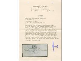 1941, “PLESKAU” schräger Handstempelaufdruck von links unten nach rechts oben in grauultramarin, Arbeiter 20 Kopeken, sauber 