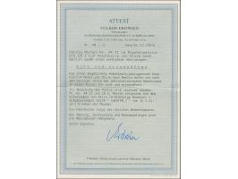 1920, 3 Mark auf 7½ Pfennig, Spitzen nach unten, mit Zufrankatur mit Korkstempel auf Paketkarte mit nebengesetztem Aufgabeste