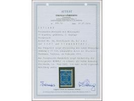 1918, Flower issue 15 kopeks greenish-blue, perforated L 11½ on three sides, bottom imperforated, mint never hinged, fine, sc