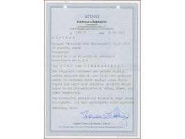 1918, Flower issue 35 kopeks brown, 2nd printing, block of four with full offset of printing on reverse, mint never hinged, v