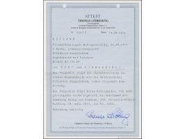 1919, Viking ship 5 mark black/orangeyellow, with inverted center, unused, very fine and rare, certificate Löbbering BPP (201