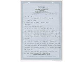 1928, 10 Years of Independence 10 senti on 10 mark, imperforated with right sheet margin, mint never hinged, very fine and sc