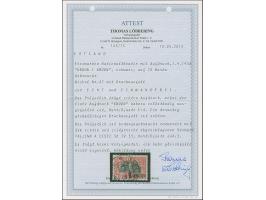 1923, Kroon-Surcharge 1 k. with "KROON" missing on the left side, used, very fine, a striking error, certificate Löbbering BP