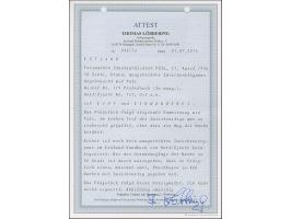 1936, Päts 50 senti, imperforated horizontal gutter pair, unused, very fine and rare, certificate Löbbering BPP (2016)&nbsp;