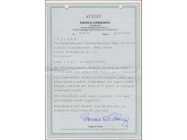 1936, Päts 5 Senti, imperforated proofs, horizontal pairs in blue, violet and brown, mint never hinged, 5 Senti brown one sta