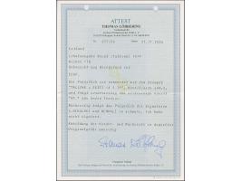 1919, 1 rubel, tied by cds. “TALLIN -8 5 19” to piece, very fine, a scarce stamp with only 150 printed, signed Teetsov, Nemva