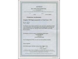 1929, Regierungsantritt 10-70 Rp. mit Ersttagsstempel "TRIESENBERG 2.XII.29" auf R-FDC nach Düsseldorf mit Ankunftsstempel, A