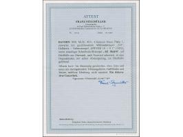 6 Kr. braun, allseits breitrandig, mit klarem gMR "325" auf Briefhülle mit nebengesetztem Halbkreis "SPEYER 10/9" (1852) und 