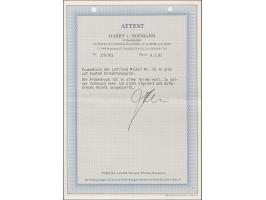 1919, Liberation of Riga 5 and 15 kopeks green, on multicolored resp. red label paper, without gum, in addition 15 kopek on m