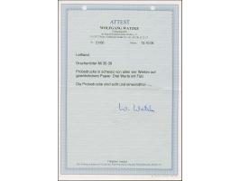 1919, Liberation of Courland 10 kopeks -1 rubel, only the frame in black on ordinary paper, without gum, very fine, certifica