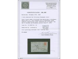 1866, Numerals 20 c. rose, fresh colour and even large margins, tied by barred oval "2" with adjacent French octagonal "MONTE