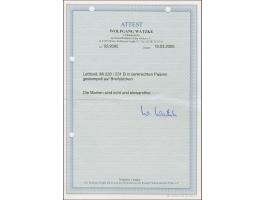 1933, Airmail Charity 8-40 santimi, imperforated vertical pairs, tied by cds. “RIGA 16.1.43” to small pieces, fine, certifica