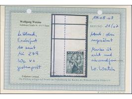 1939, Harvest Festival 10 santimi dark green, upper left sheet corner, imperforated at top, used with part cds. “RIGA”, scarc