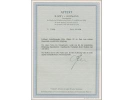 1919, Stempelmarka with reddish overprint “PASTMARKA” 15 kap. orange, imperforated horizontal pair, unused, very fine, scarce